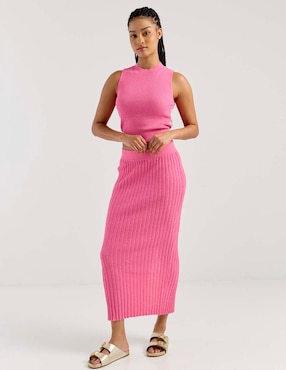 Falda midi That's It a la cintura
