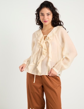 Blusa That's It manga larga para mujer