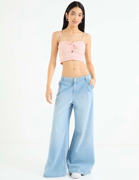 Top That'S It escote corazón tirante ajustable