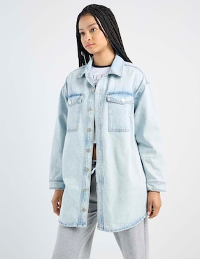 Chamarra denim That's It de mezclilla para mujer