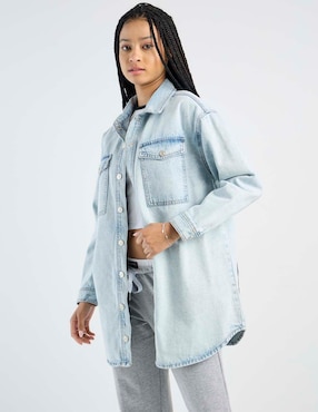 Chamarra denim That's It de mezclilla para mujer