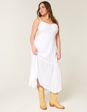Vestido largo casual Hollister para mujer