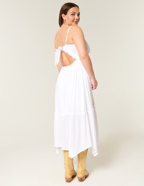 Vestido largo casual Hollister para mujer