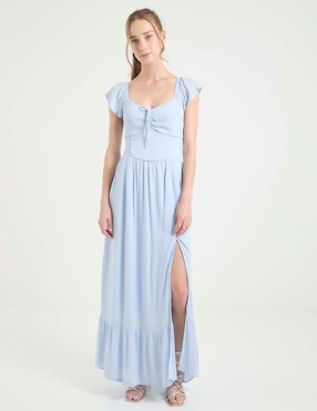 Vestido largo casual Hollister para mujer