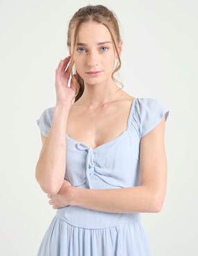 Vestido largo casual Hollister para mujer