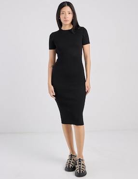 Vestido midi casual Biography para mujer