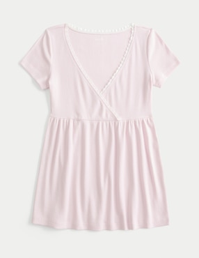 Blusa Hollister manga corta para mujer