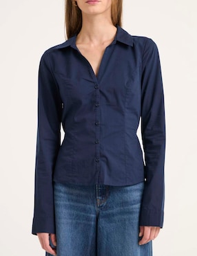 Blusa Hollister manga larga para mujer