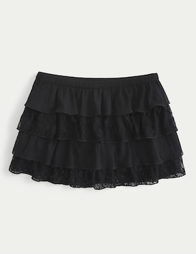 Falda mini Hollister a la cintura