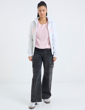 Sudadera con capucha y bolsa Hollister para mujer