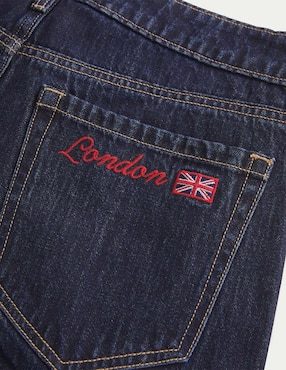 Jeans baggy Hollister Ki355-5569-275 corte cadera para mujer