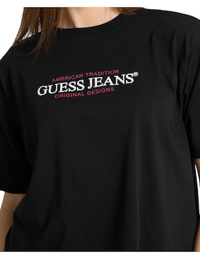 Playera manga corta Guess Jeans cuello redondo para mujer