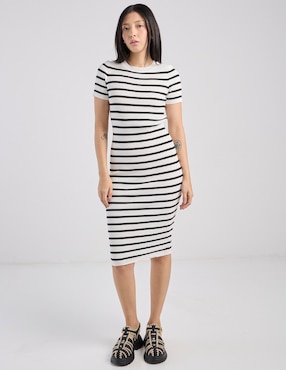 Vestido midi casual Biography para mujer