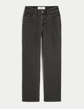 Jeans straight Hollister Ki355-5288-977 corte cintura para mujer