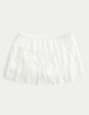 Falda mini Hollister a la cintura