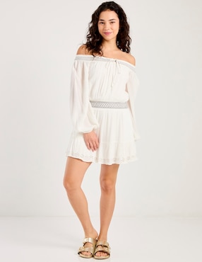 Vestido corto casual Hollister para mujer