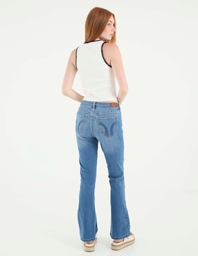Jeans boot Hollister para mujer