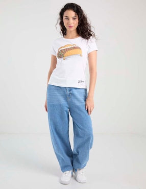 Playera manga corta The Grinch cuello redondo para mujer