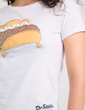 Playera manga corta The Grinch cuello redondo para mujer
