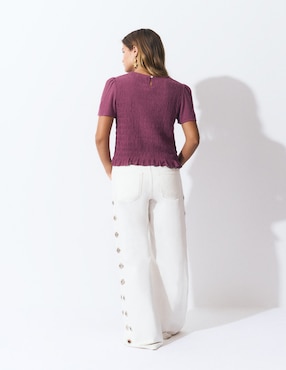 Blusa Brownie manga corta para mujer