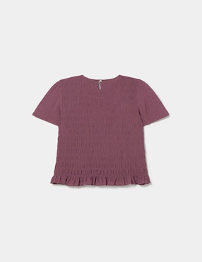 Blusa Brownie manga corta para mujer