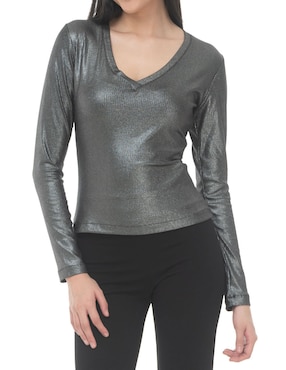 Blusa Sarah Bustani manga larga para mujer
