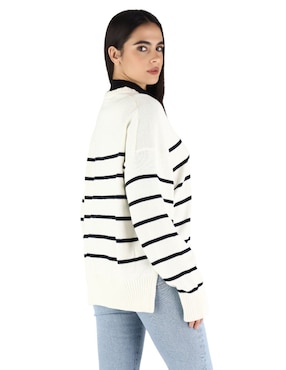Suéter Guess Jeans cuello redondo para mujer