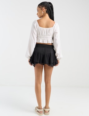 Falda mini Hollister a la cintura