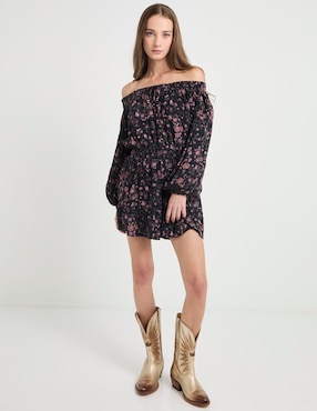 Vestido corto casual Hollister para mujer