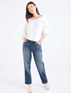 Jeans straight Hollister para mujer