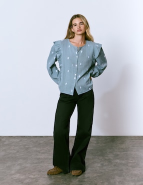 Blusa Brownie manga larga para mujer