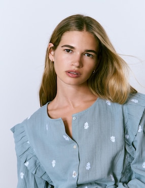 Blusa Brownie manga larga para mujer