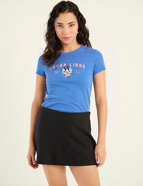 Falda mini Hollister a la cintura
