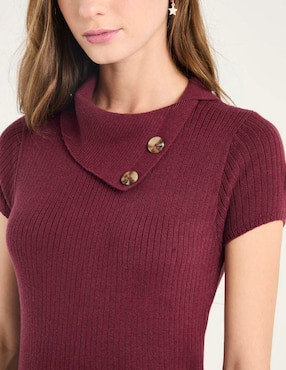 Suéter Hollister cuello asimétrico para mujer