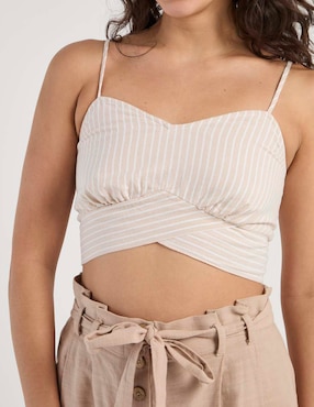 Top That's It escote corazón tirante ajustable