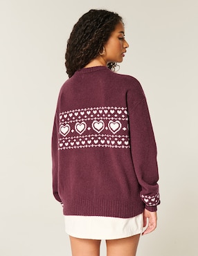 Suéter Hollister cuello redondo para mujer