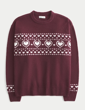 Suéter Hollister cuello redondo para mujer