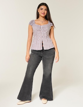 Jeans flare Hollister para mujer