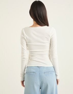 Blusa Hollister manga larga para mujer