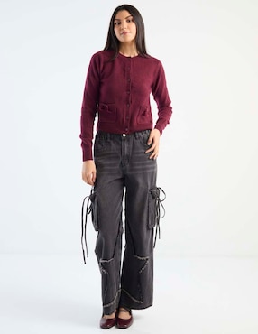 Suéter Hollister cuello redondo para mujer