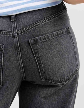 Jeans relaxed straight Hollister para mujer