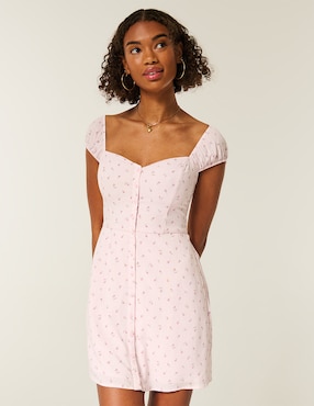 Vestido corto casual Hollister para mujer
