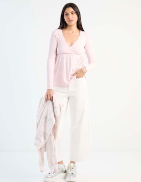 Blusa Hollister manga larga para mujer
