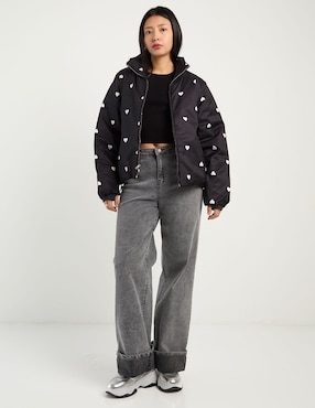Chamarra acolchada Hollister para mujer