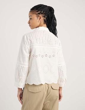 Blusa camisera Only manga larga para mujer