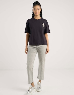 Playera manga corta Only cuello redondo para mujer