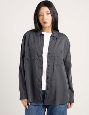 Blusa camisera American Eagle manga larga para mujer