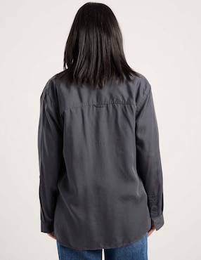 Blusa camisera American Eagle manga larga para mujer