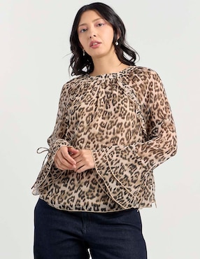 Blusa American Eagle manga larga para mujer