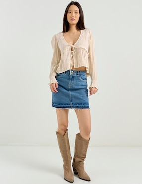 Blusa American Eagle manga larga para mujer